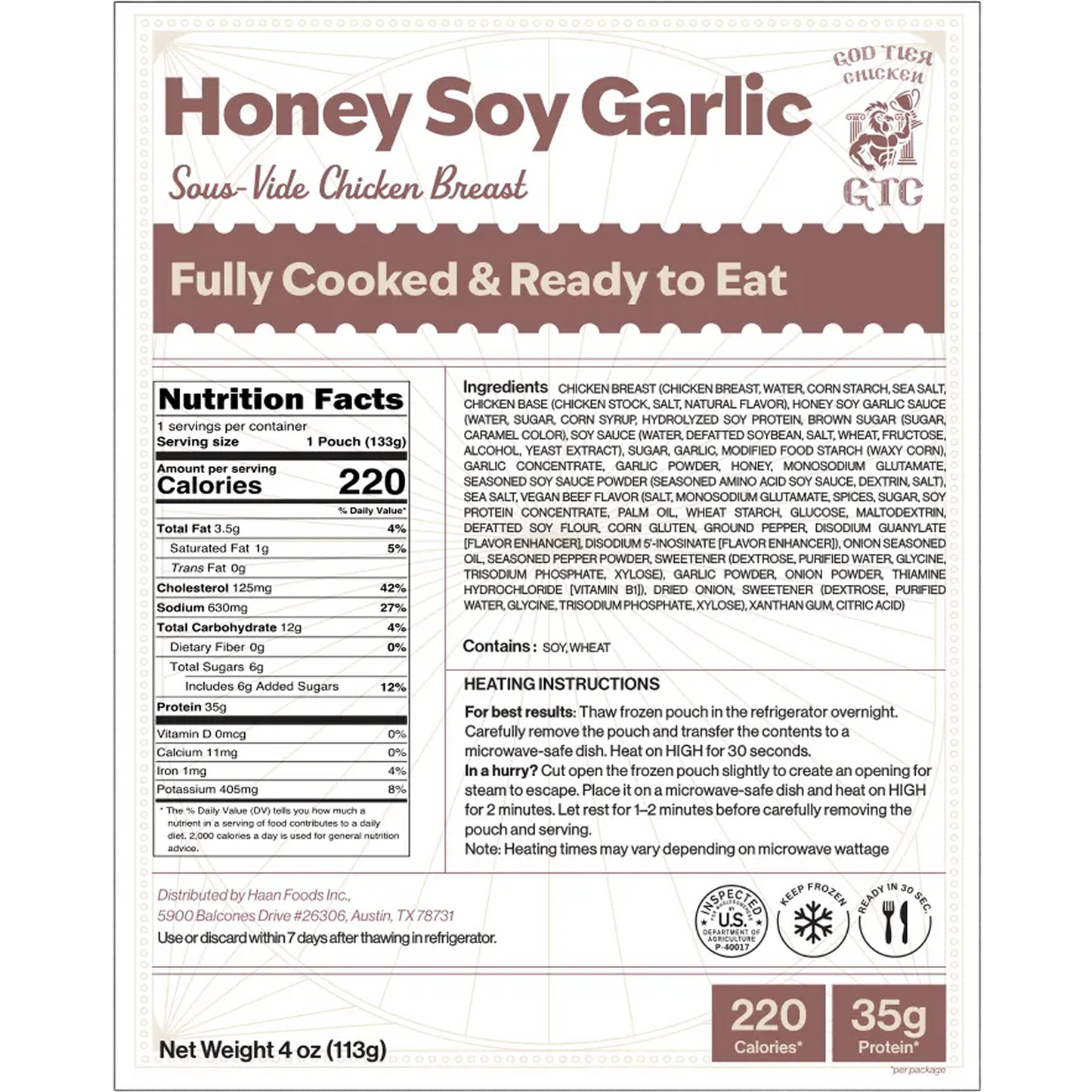 HONEY SOY GARLIC